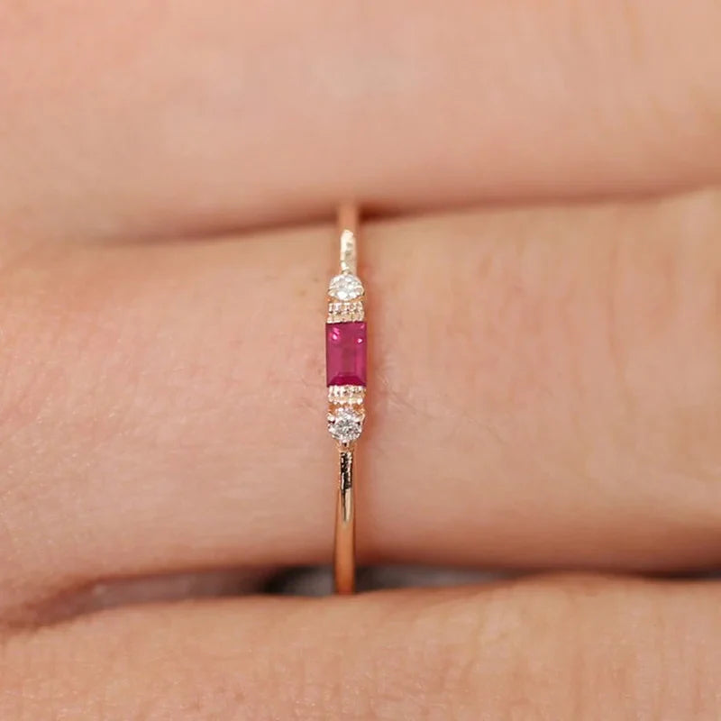 RUBY & DIAMOND DUO RING