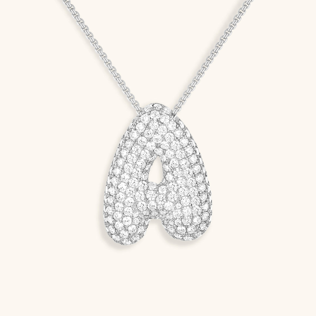 Hailey Bubble Initial Necklace (Bundle)