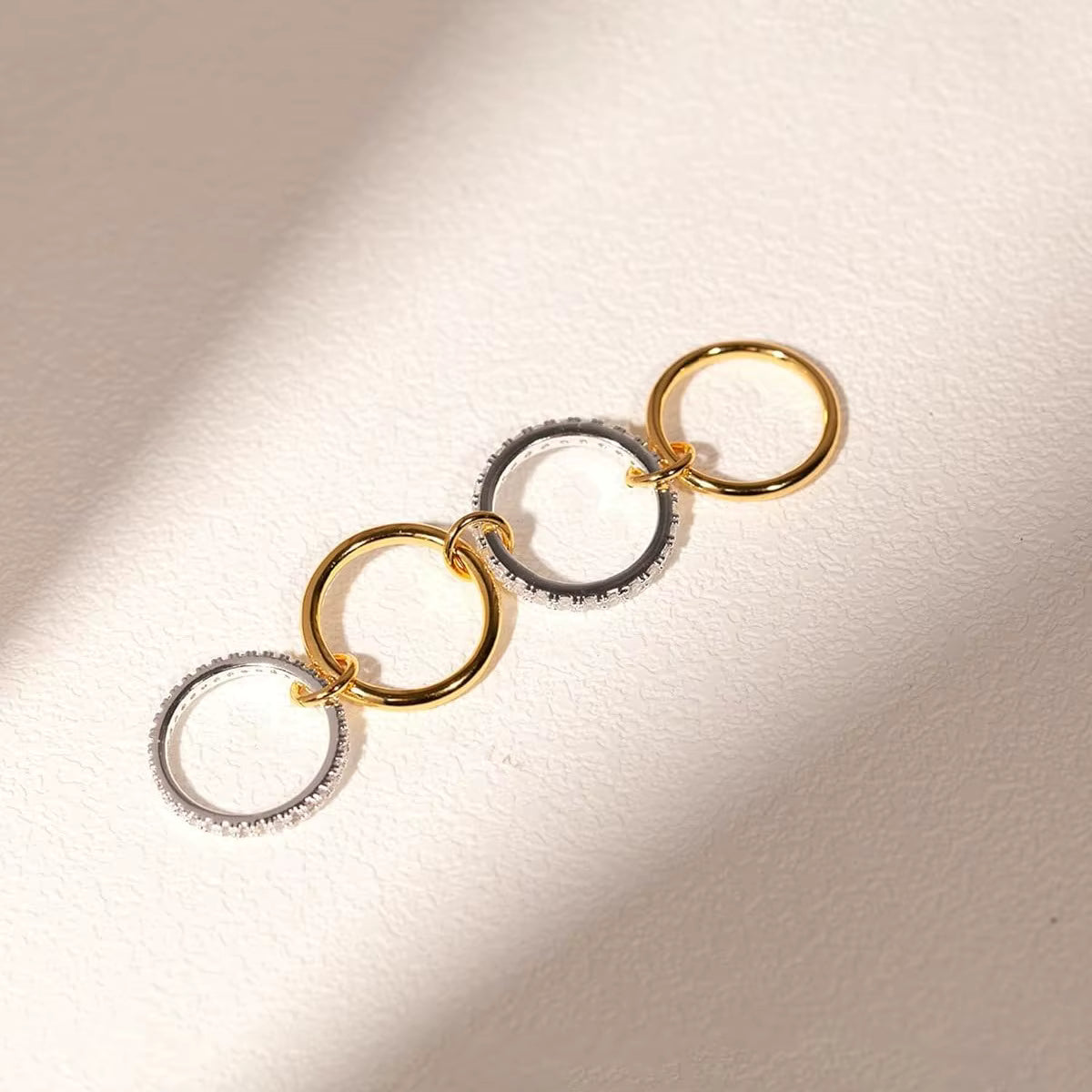 JUMBO STACKED DIAMOND RING