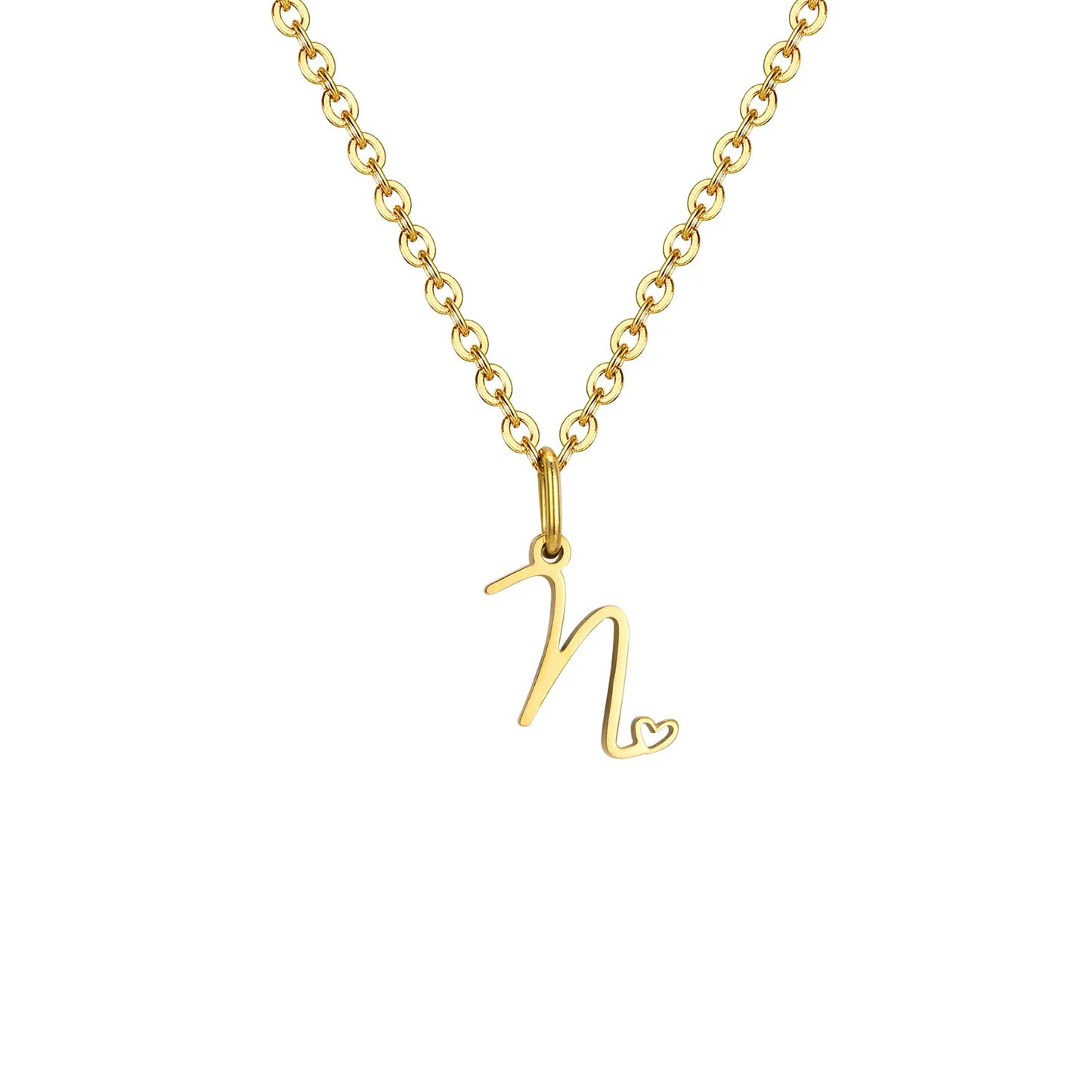 HEART INITIAL A-Z NECKLACE