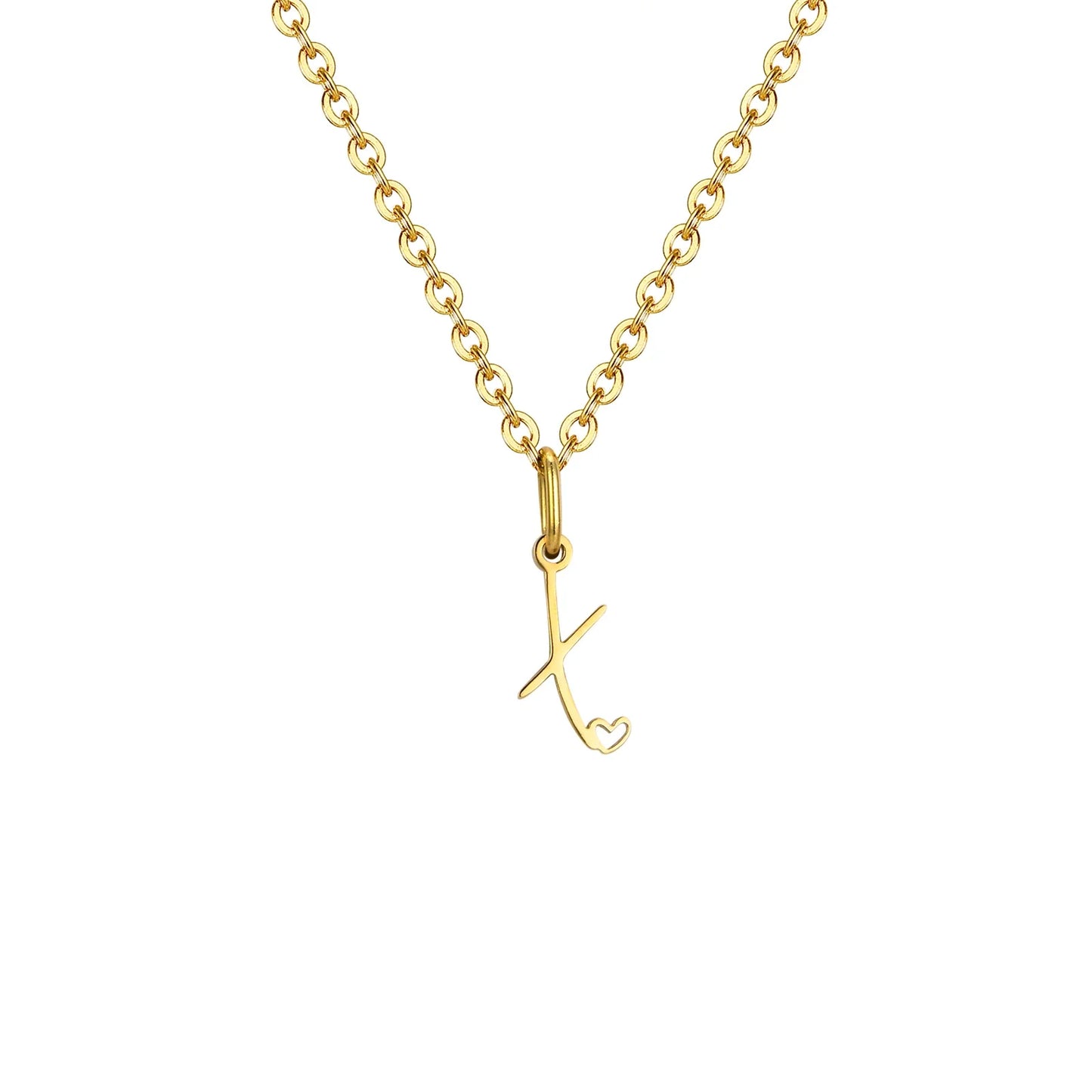 HEART INITIAL A-Z NECKLACE