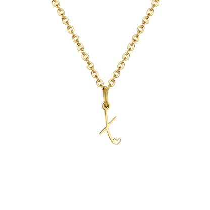 HEART INITIAL A-Z NECKLACE
