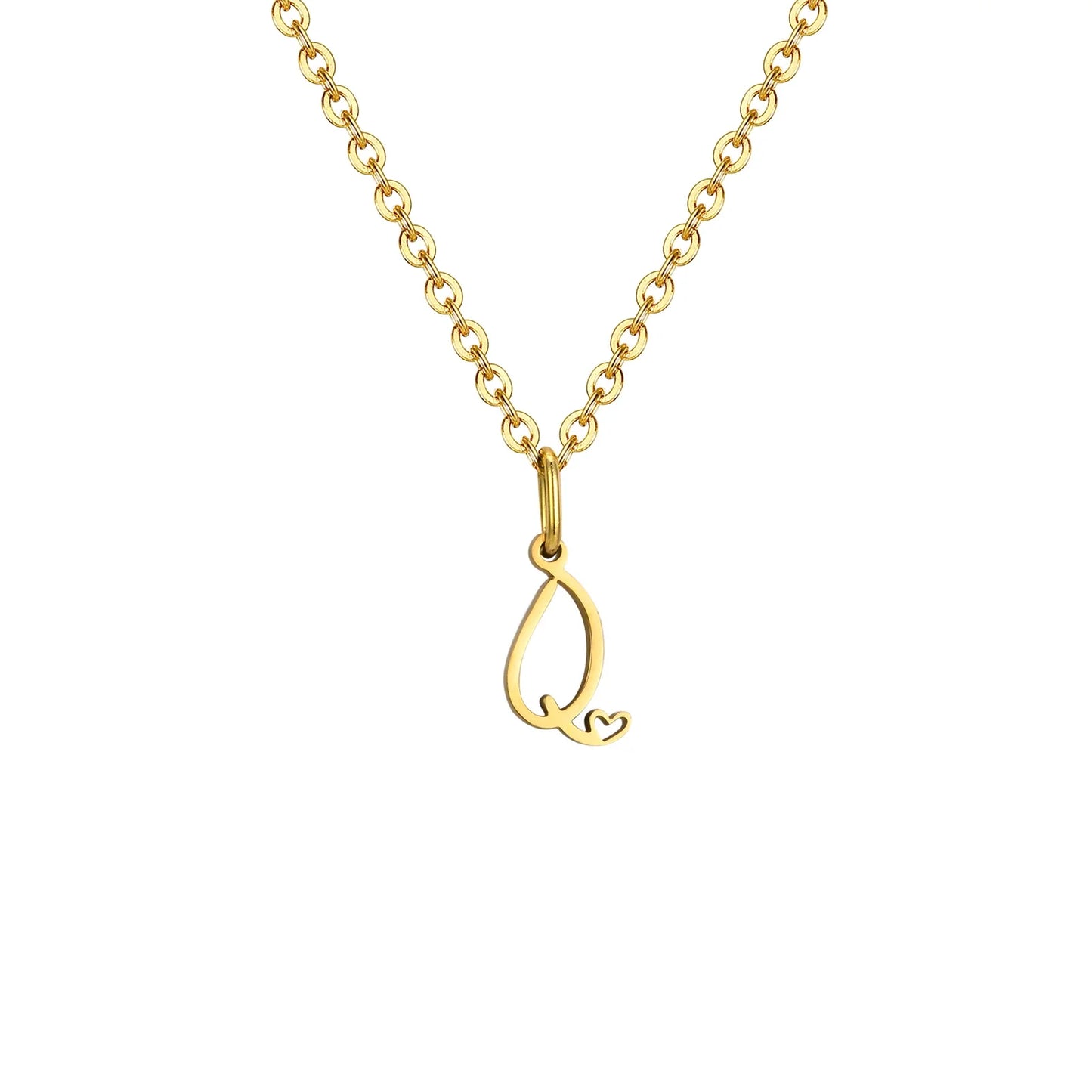HEART INITIAL A-Z NECKLACE