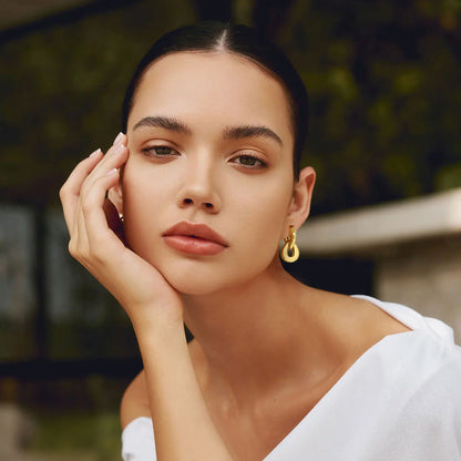 VOX DROP HOOP EARRINGS