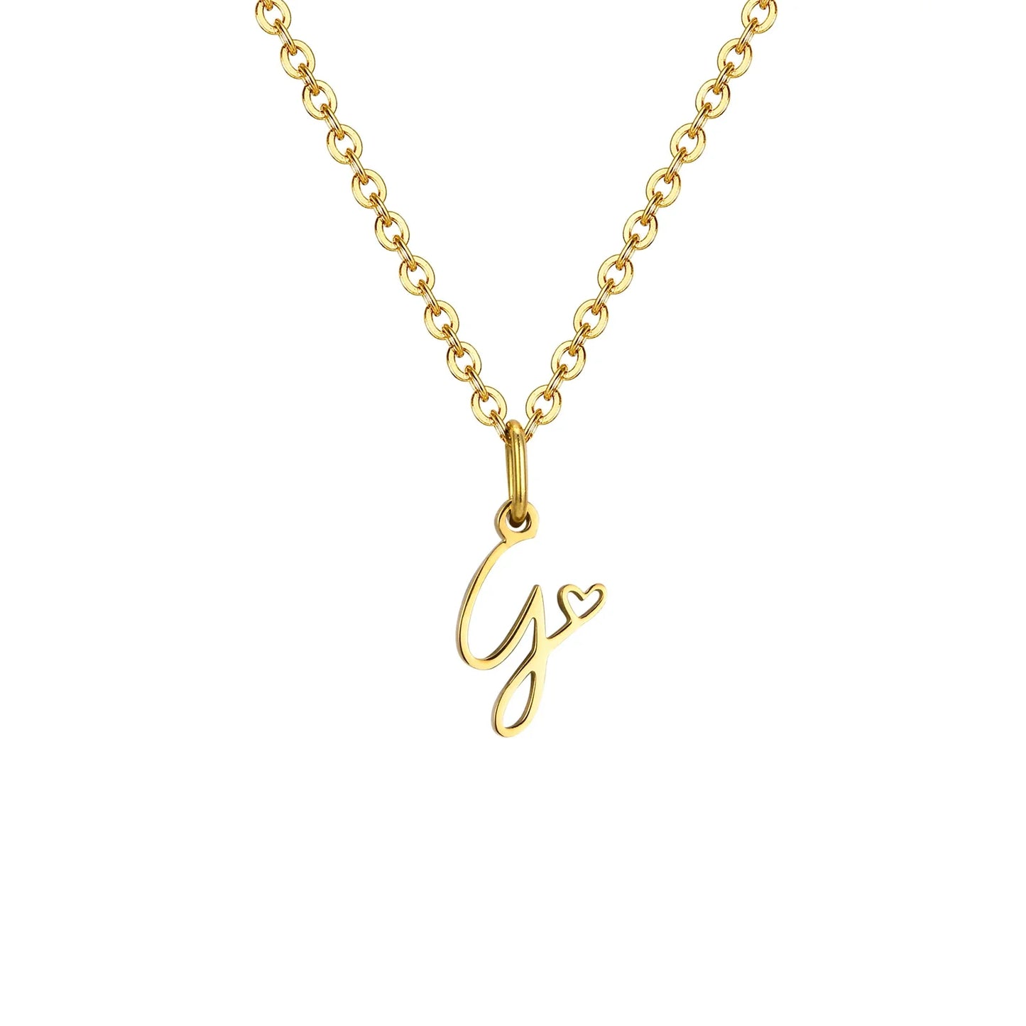 HEART INITIAL A-Z NECKLACE