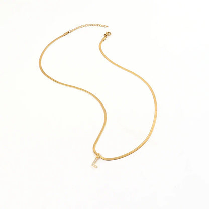 Melly Initial Herringbone Necklace (Bundle)