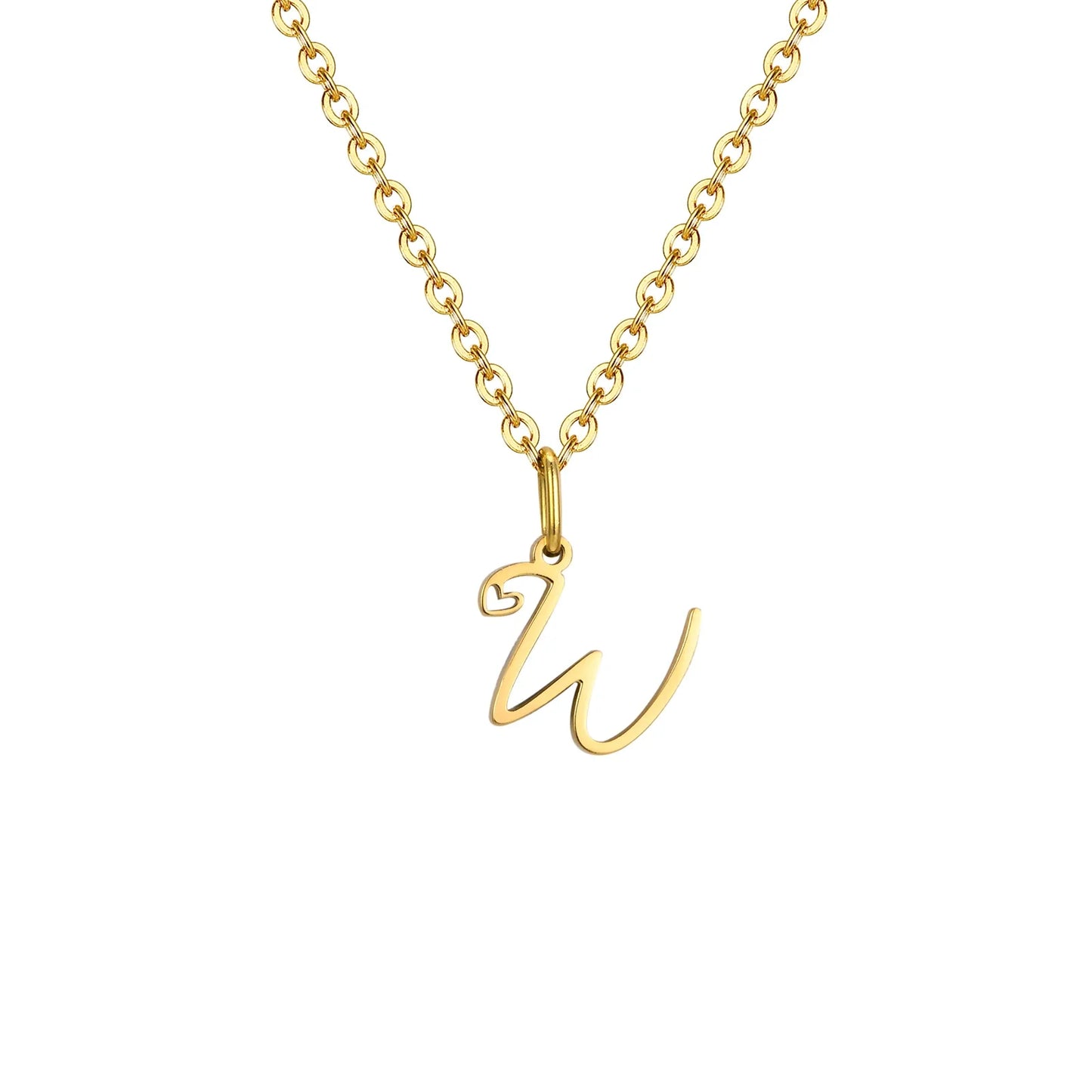 HEART INITIAL A-Z NECKLACE