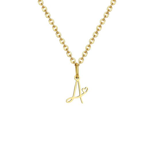 HEART INITIAL A-Z NECKLACE