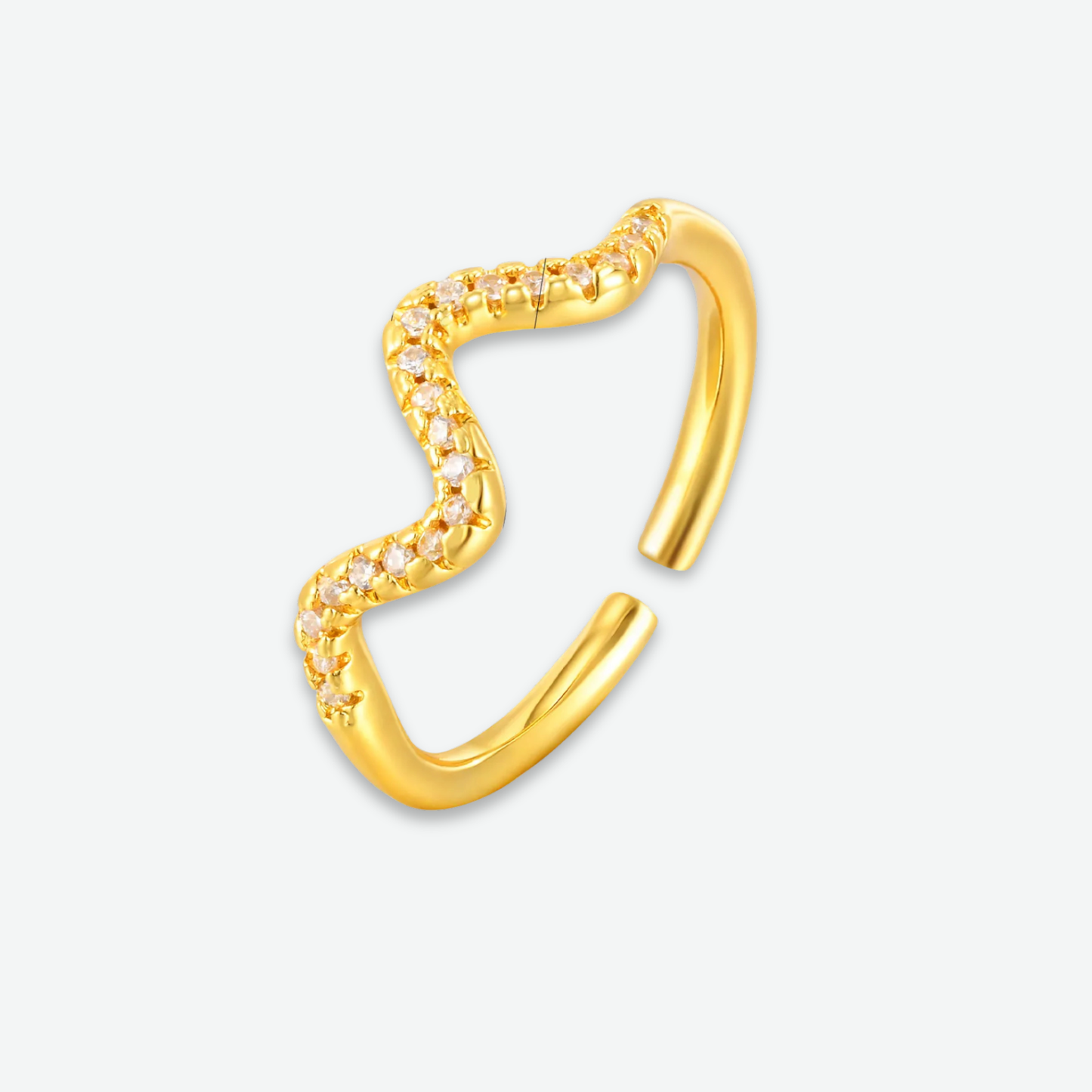 SERPENTINE CURVE RING