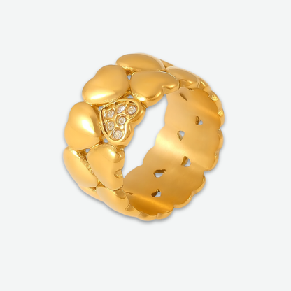 MULTI HEART RING