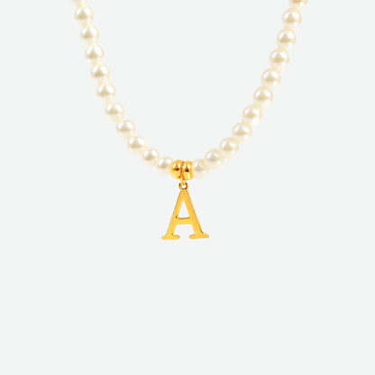 PEARL LETTER NECKLACE