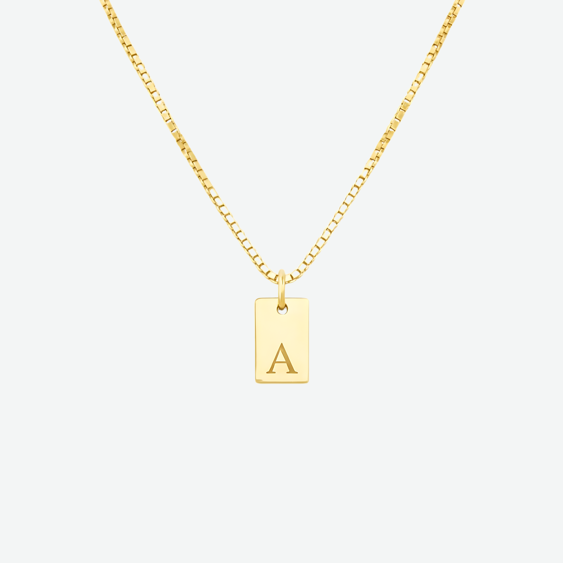 GOLD LETTER ENVELOPE A-Z NECKLACE