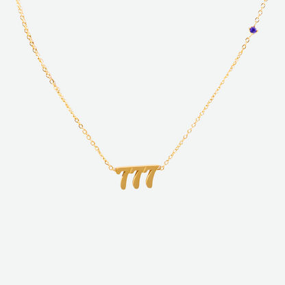18K GOLD ANGEL NUMBER NECKLACE 111-999
