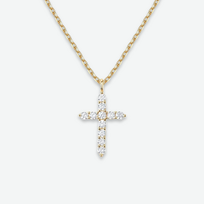 DIAMOND CROSS NECKLACE