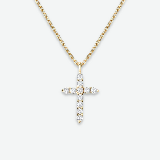DIAMOND CROSS NECKLACE