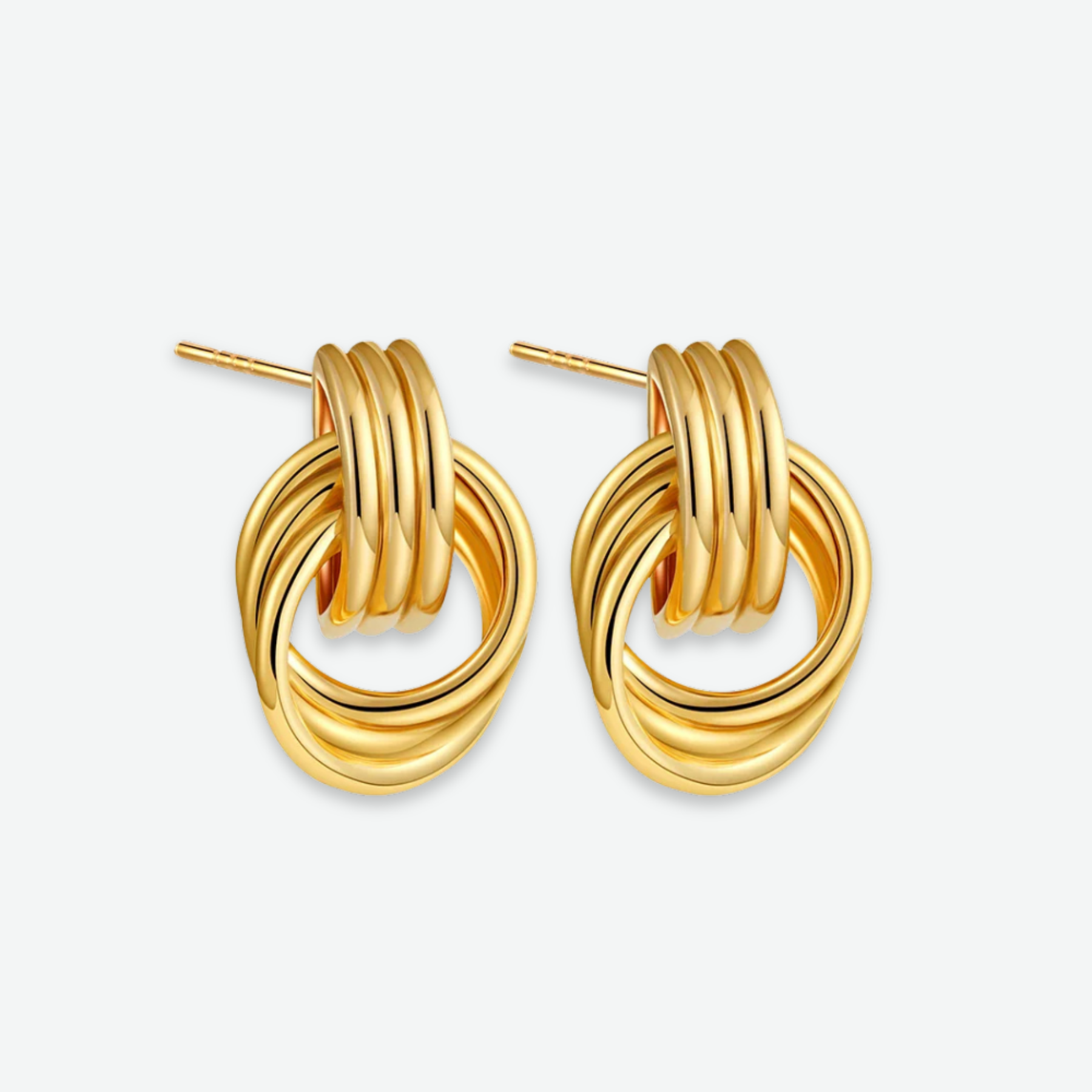 INTERLOCK STATEMENT EARRINGS