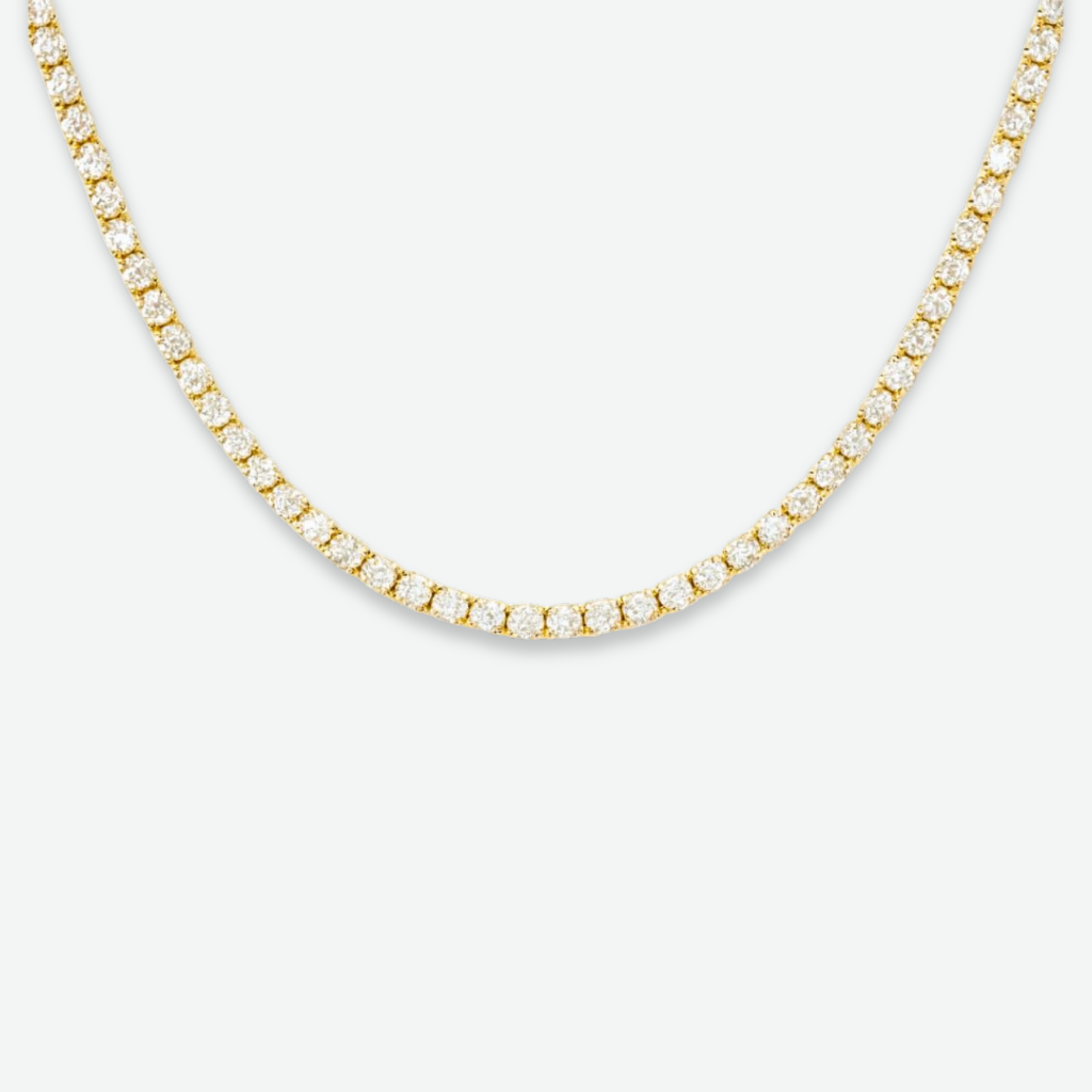 HALO - TENNIS NECKLACE / GOLD