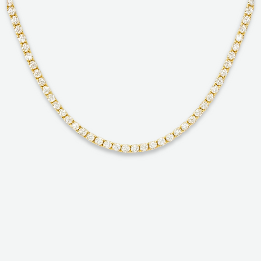 HALO - TENNIS NECKLACE / GOLD