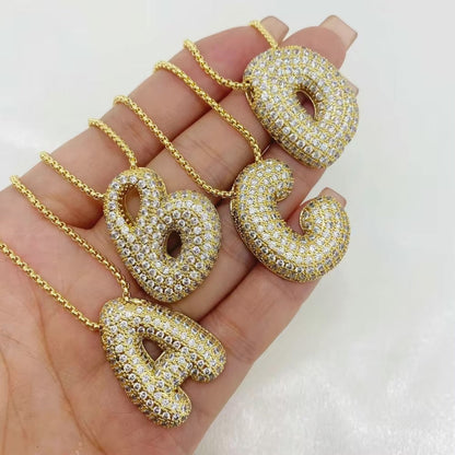 Hailey Bubble Initial Necklace (Bundle)