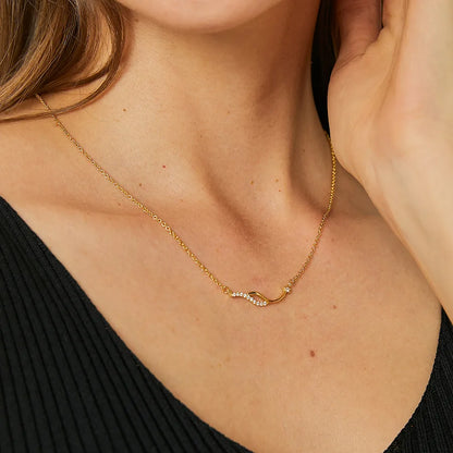 RUBY - INFINITY NECKLACE / 18K GOLD