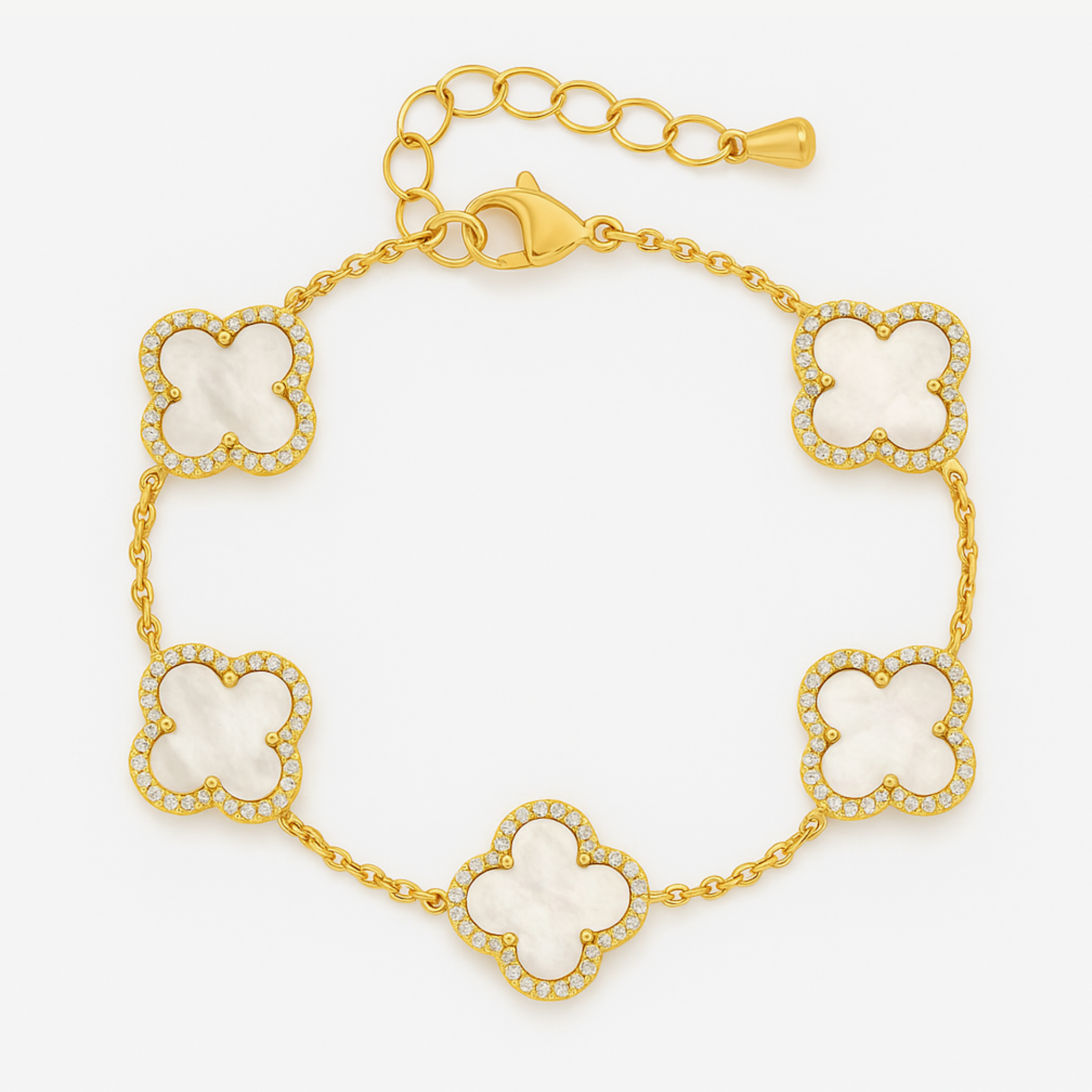 TRINITY - DIAMOND MOTHER OF PEARL BRACELET