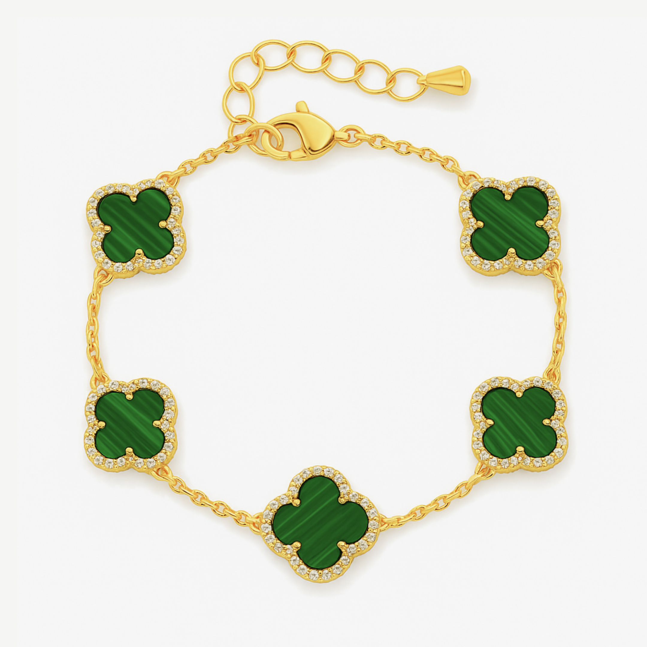 TRINITY - DIAMOND GREEN BRACELET